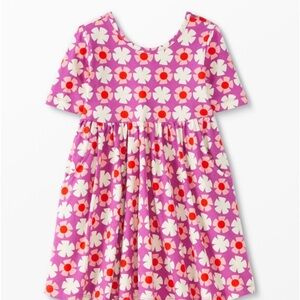 Hanna Andersson Skater Dress in Far Out Flowers - Size 4T